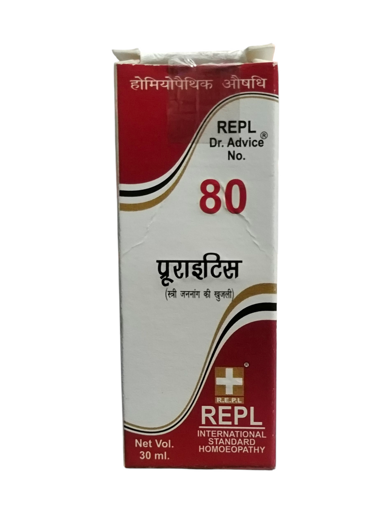 REPL DR. ADVICE NO. 80 PRURITIIS HOMEOPATHIC MEDICINE 30ML.