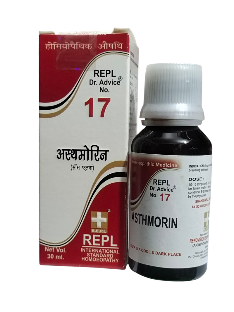 REPL DR. ADVICE NO. 17 ASTHMORIN HOMEOPATHIC MEDICINE 30ML