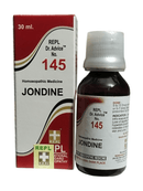 Jondine homeopathic medicine bottle and packaging on a white background