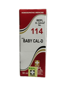 REPL Baby Cal-D homeopathic medicine box on a white background