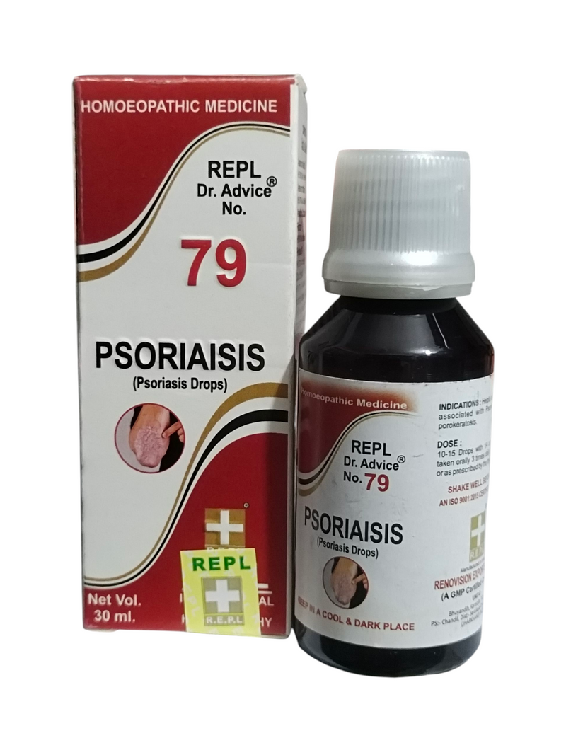 REPL DR. ADVICE NO. 79 PSORIAISIS DROPS HOMEOPATHIC MEDICINE 30ML
