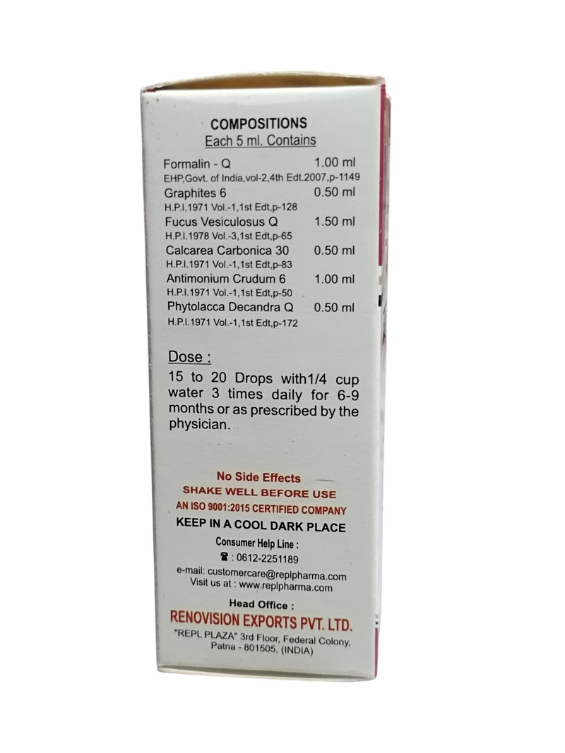 REPL DR. ADVICE NO. 74 OBESEITY HOMEOPATHIC MEDICINE 30ML