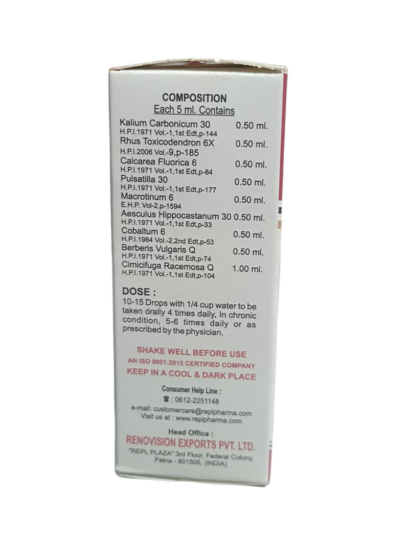 REPL DR. ADVICE NO. 18 BACKAKE DROP FOR BACK-PAIN HOMEOPATHIC MEDICINE 30ML