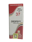 Box of DROPSYY, a homoeopathic medicine, with red and white design on a white background.