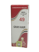 Box of REPL Dr. Advice No. 49 for gray hair on a white background