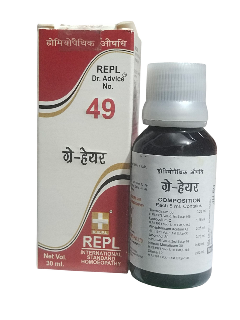 REPL DR. ADVICE NO. 49 GRAY-HAIR HOMEOPATHIC MEDICINE 30ML