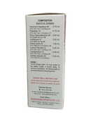 Medication box with detailed composition and usage instructions on a white background