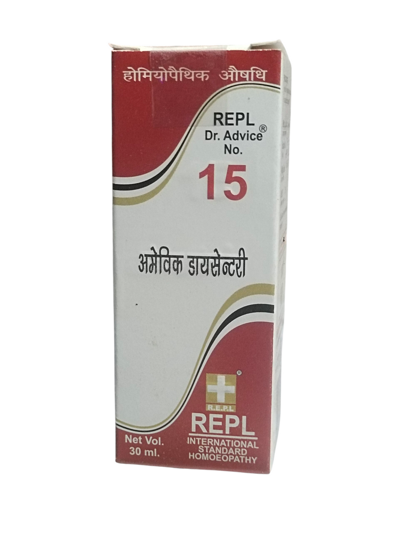 REPL DR. ADVICE NO. 15 AMAEBIC DYSENTRII HOMEOPATHIC MEDICINE 30ML.