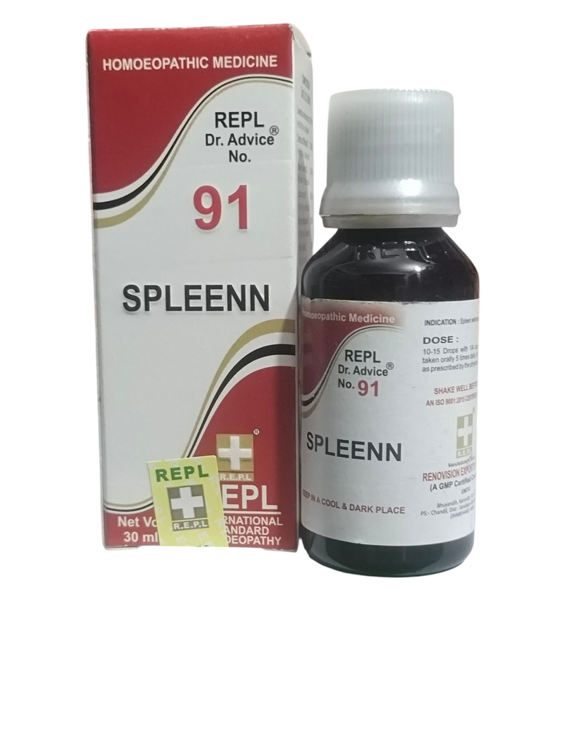 REPL DR. ADVICE NO. 91 SPLEENN DROP HOMEOPATHIC MEDICINE 30ML.