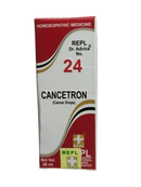 Box of Cancetron Cancer Drops with red and white design on a white background