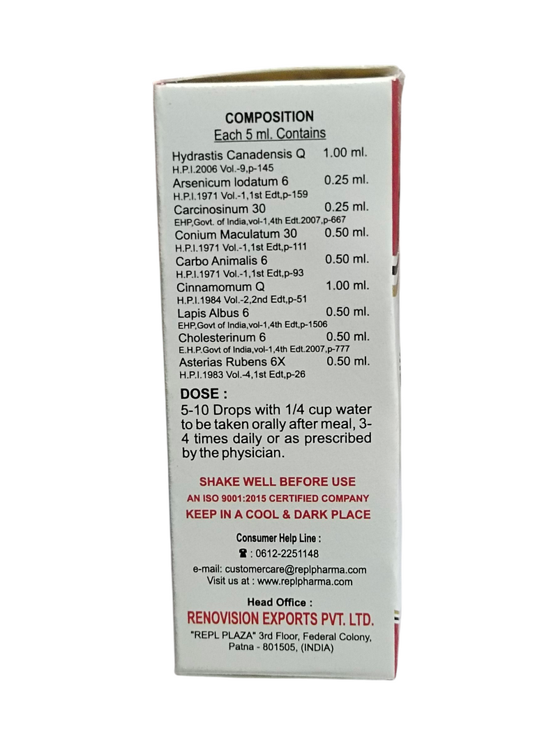 REPL DR. ADVICE NO. 24 CANCETRON FOR CANCER DROP HOMEOPATHIC MEDICINE 30ML.