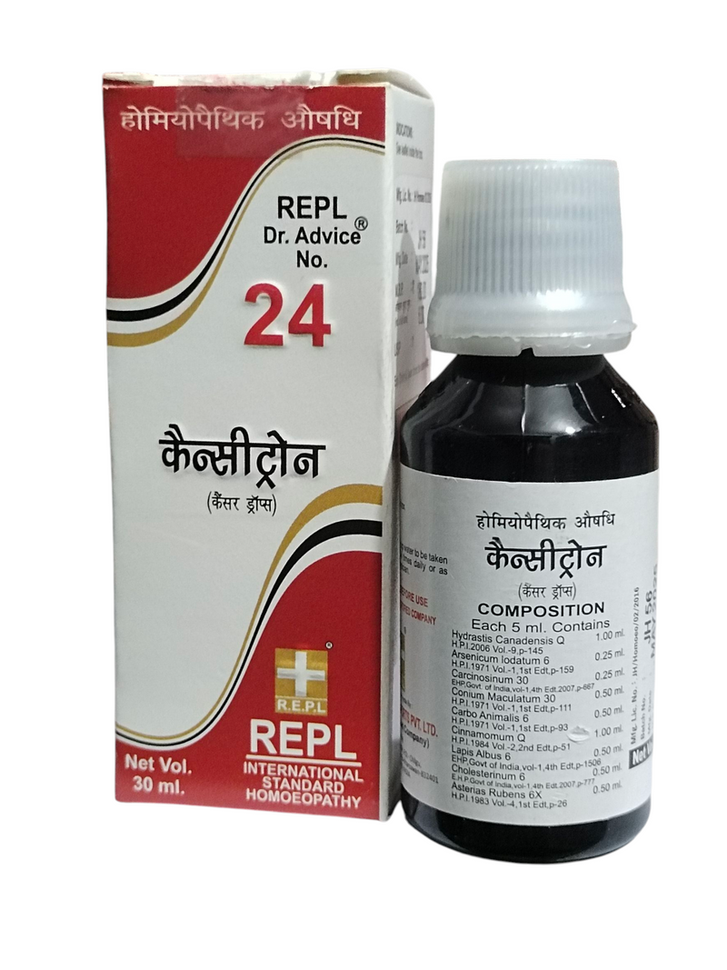 REPL DR. ADVICE NO. 24 CANCETRON FOR CANCER DROP HOMEOPATHIC MEDICINE 30ML.