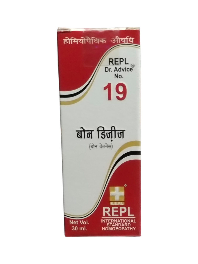 REPL DR. ADVICE NO. 19 BONE DESEASE DROP FOR BONE WELLNESS HOMEOPATHIC MEDICINE 30ML
