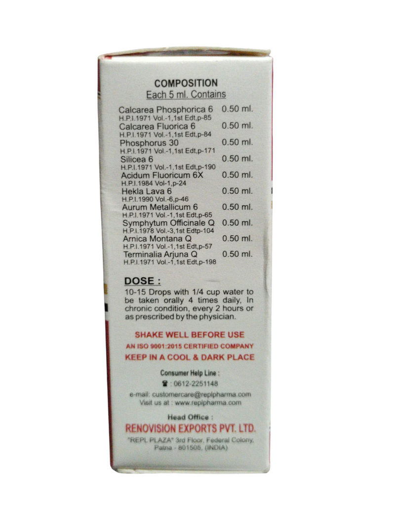REPL DR. ADVICE NO. 19 BONE DESEASE DROP FOR BONE WELLNESS HOMEOPATHIC MEDICINE 30ML