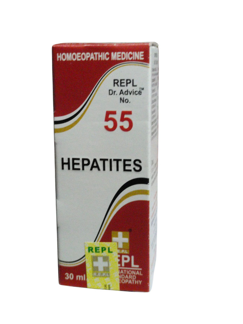 REPL DR ADVICE NO. 55 HEPATITES HOMEOPATHIC MEDICINE 30ML packaging image