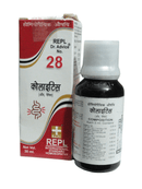 REPL DR. ADVICE NO. 28 COLITIIS DROP FOR MUCUS IN COLON HOMEOPATHIC MEDICINE 30ML with packaging and label