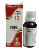 REPL Dr. Advice No. 13 homeopathic medicine bottle and packaging on a white background
