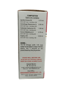 Medical or pharmaceutical packaging with text and branding on a white background