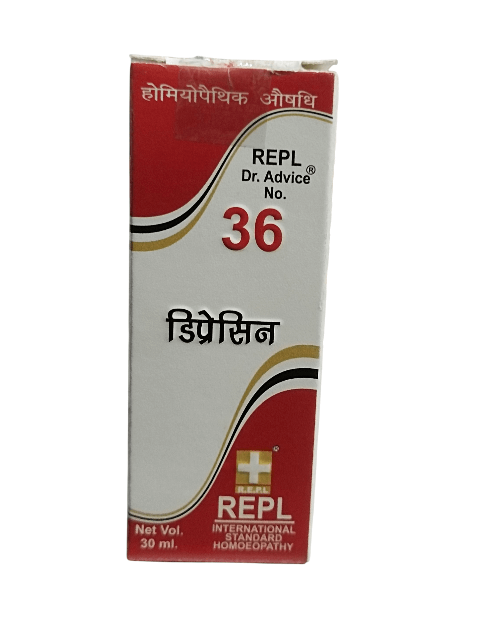 REPL Dr. Advice No. 36 depressin packaging on a white background