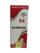 Box of REPL Multi Purpose Drops homoeopathic medicine on a white background