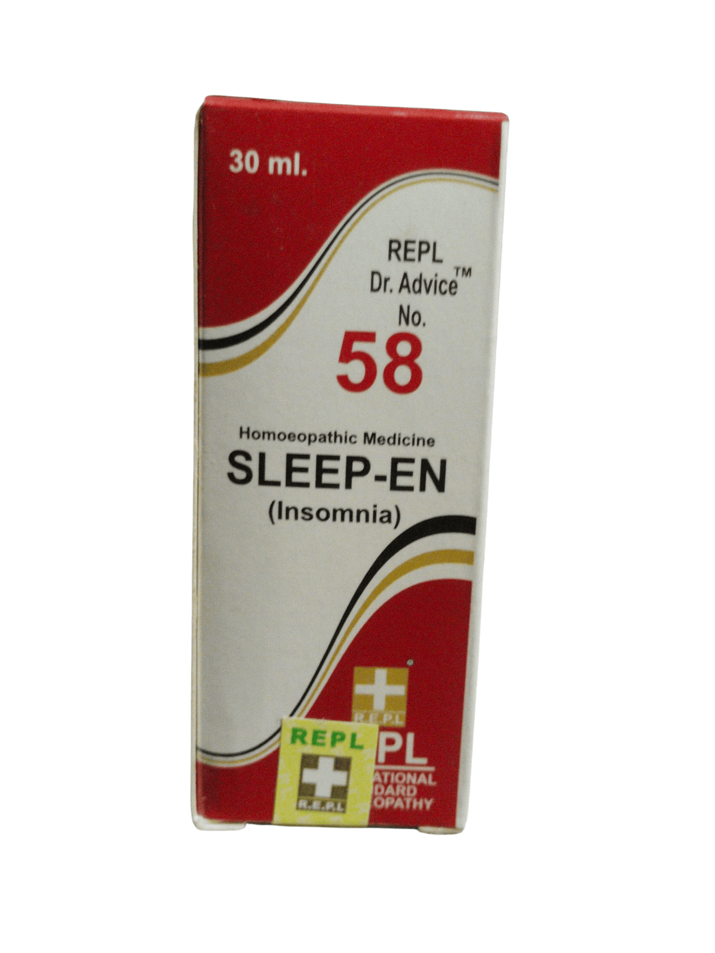 Box of Sleep-EN homoeopathic medicine for insomnia on a white background