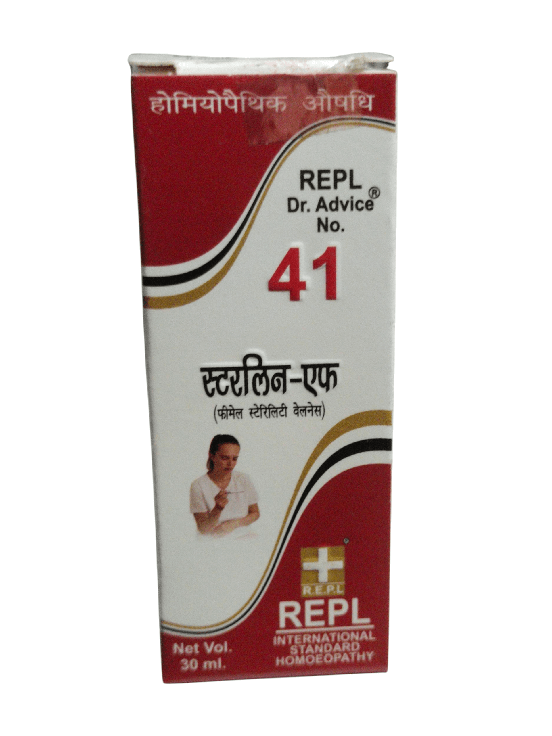 REPL Dr. Advice No. 41 homeopathic medicine box on a white background