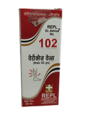 REPL Dr. Advice No. 102 homeopathic medicine box on a white background