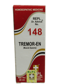 Box of Tremor-EN homoeopathic medicine with red and white design