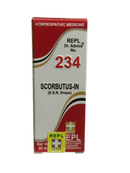 Box of Scorbutus-IN drops with red and white design on a white background