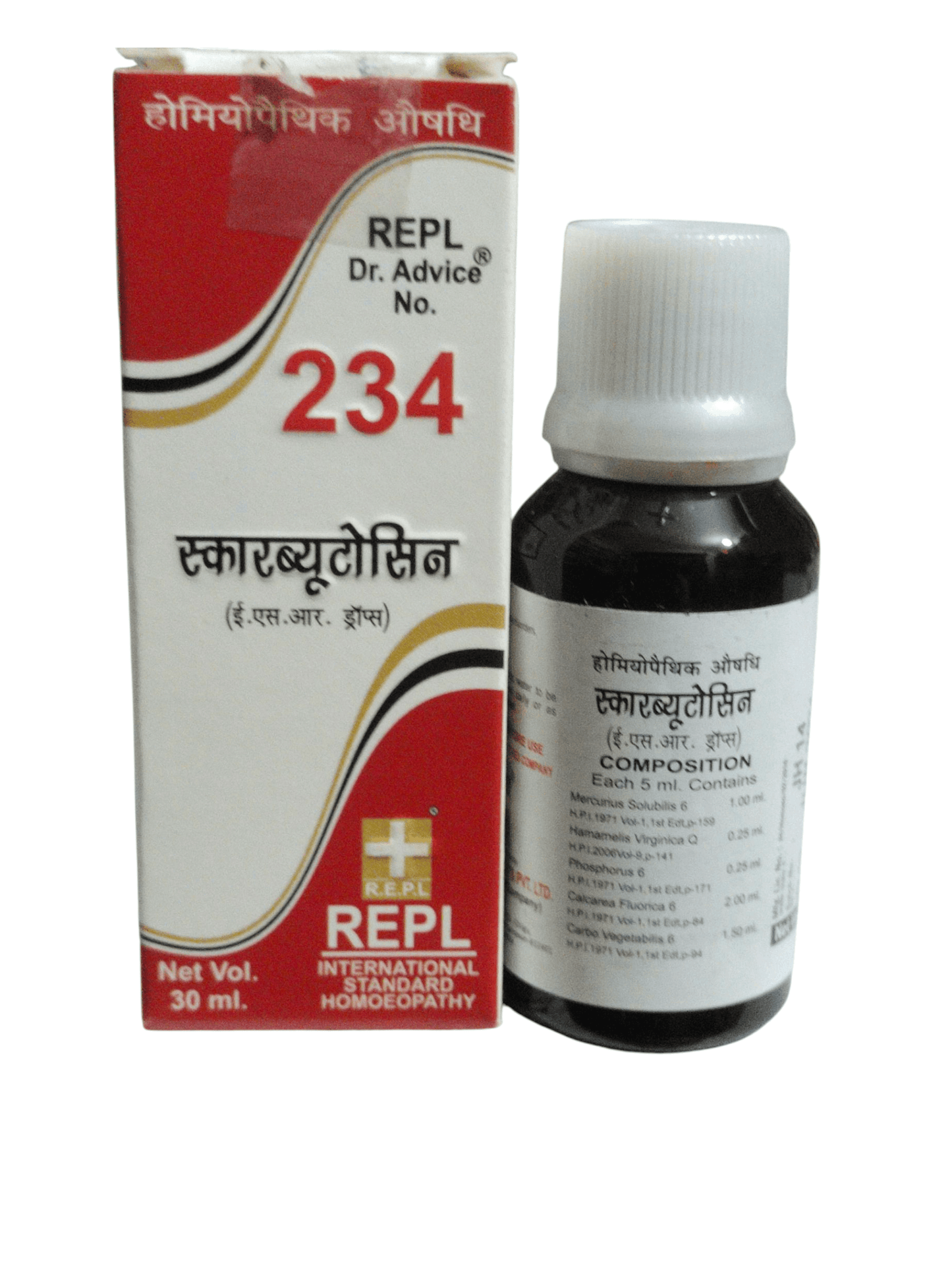 REPL Dr. Advice No. 234 bottle and box on a white background