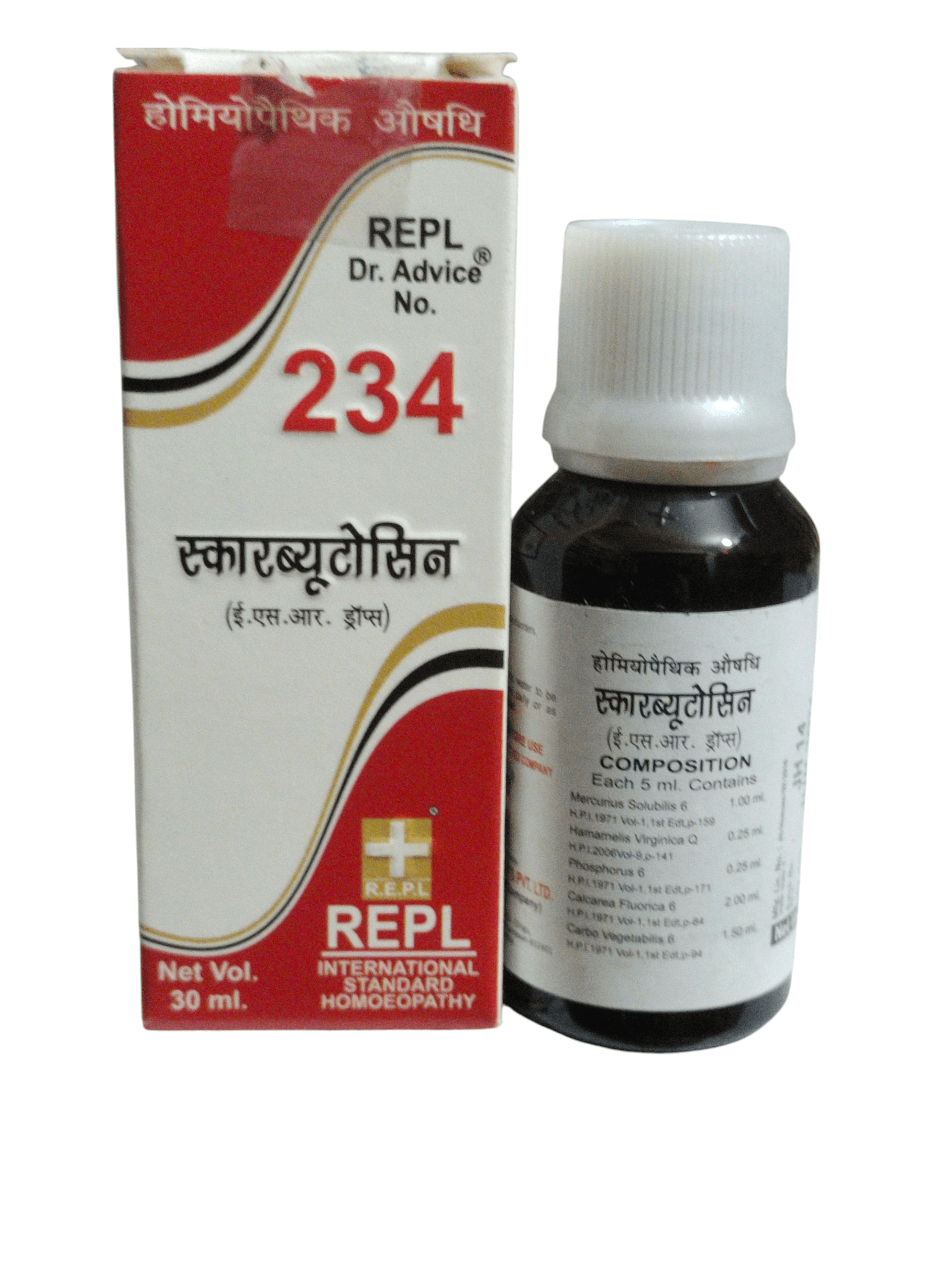 REPL Dr. Advice No. 234 bottle and box on a white background