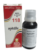 Bottle and box of a homeopathic medicine with 'REPL' branding on a white background