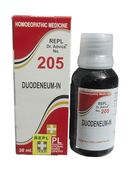 Duodeneum-IN bottle and packaging with 'REPL' branding on a white background
