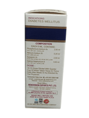 Medical packaging with text on a white background