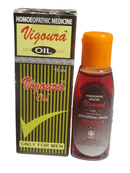 Vigoura oil bottle and packaging on a white background