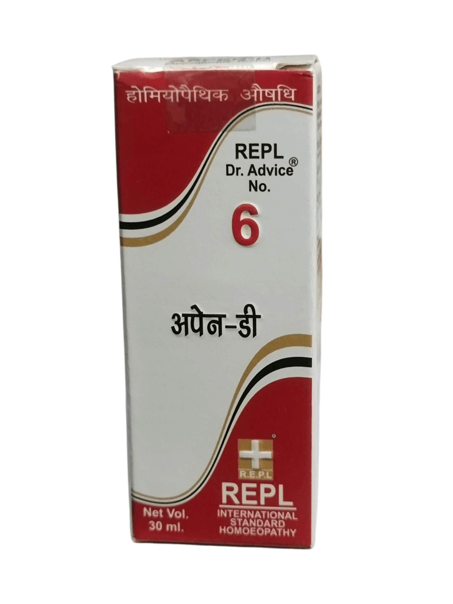 REPL Dr. Advice No. 6 homeopathic medicine box on a white background