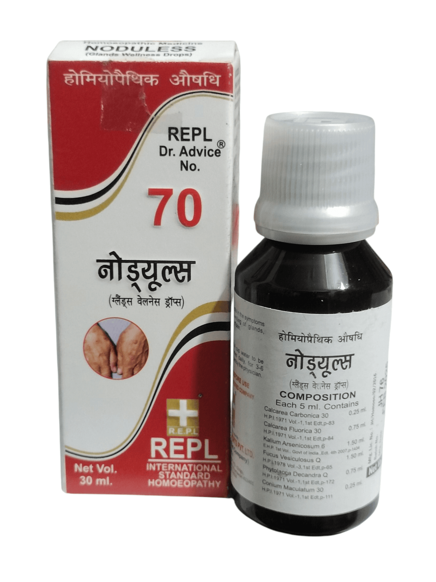 REPL Dr. Advice No. 70 bottle and box on a white background