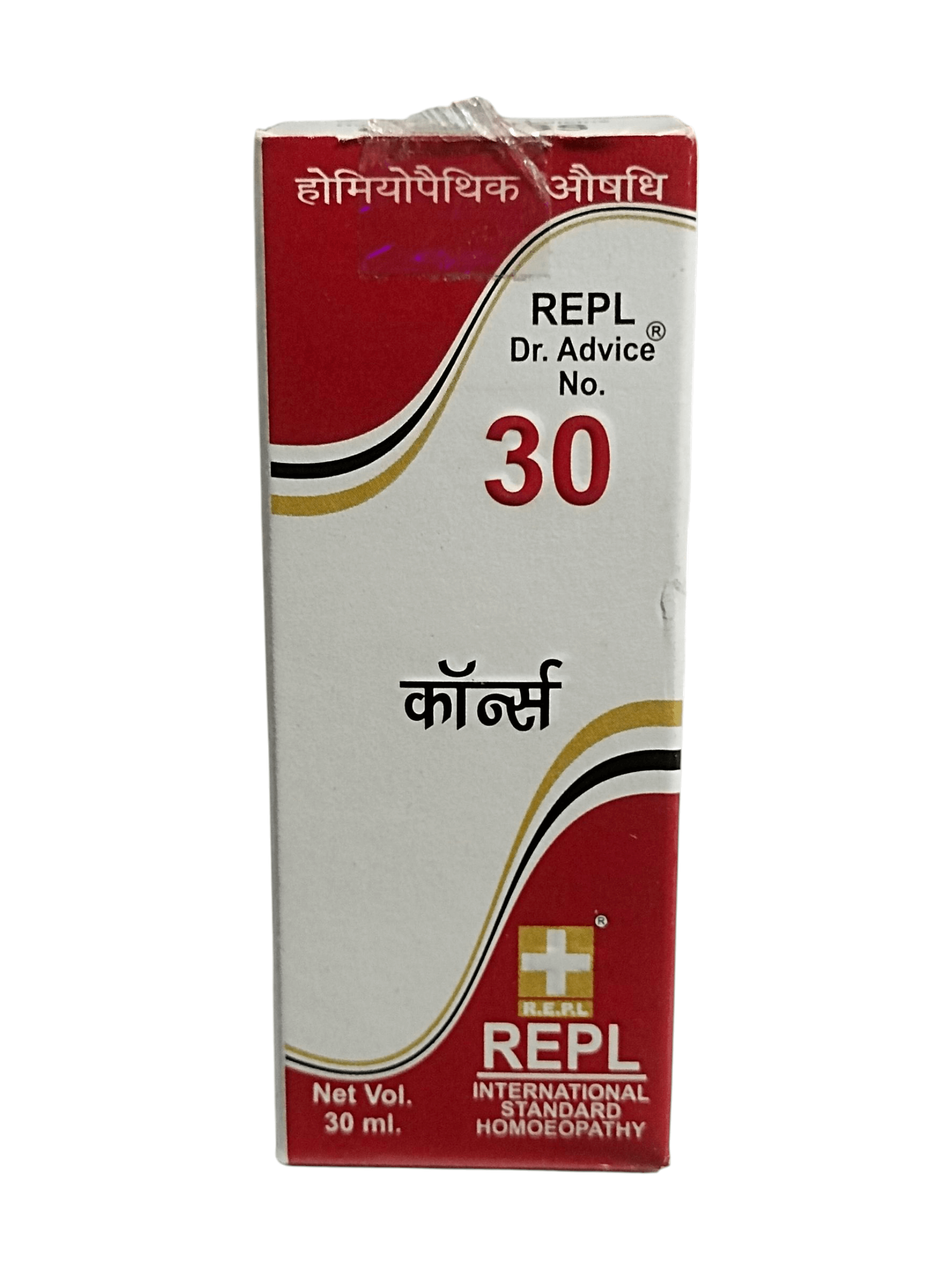 REPL Dr. Advice No. 30 homeopathic medicine box on a white background