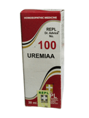 Box of Uremiaa homoeopathic medicine with red and white design