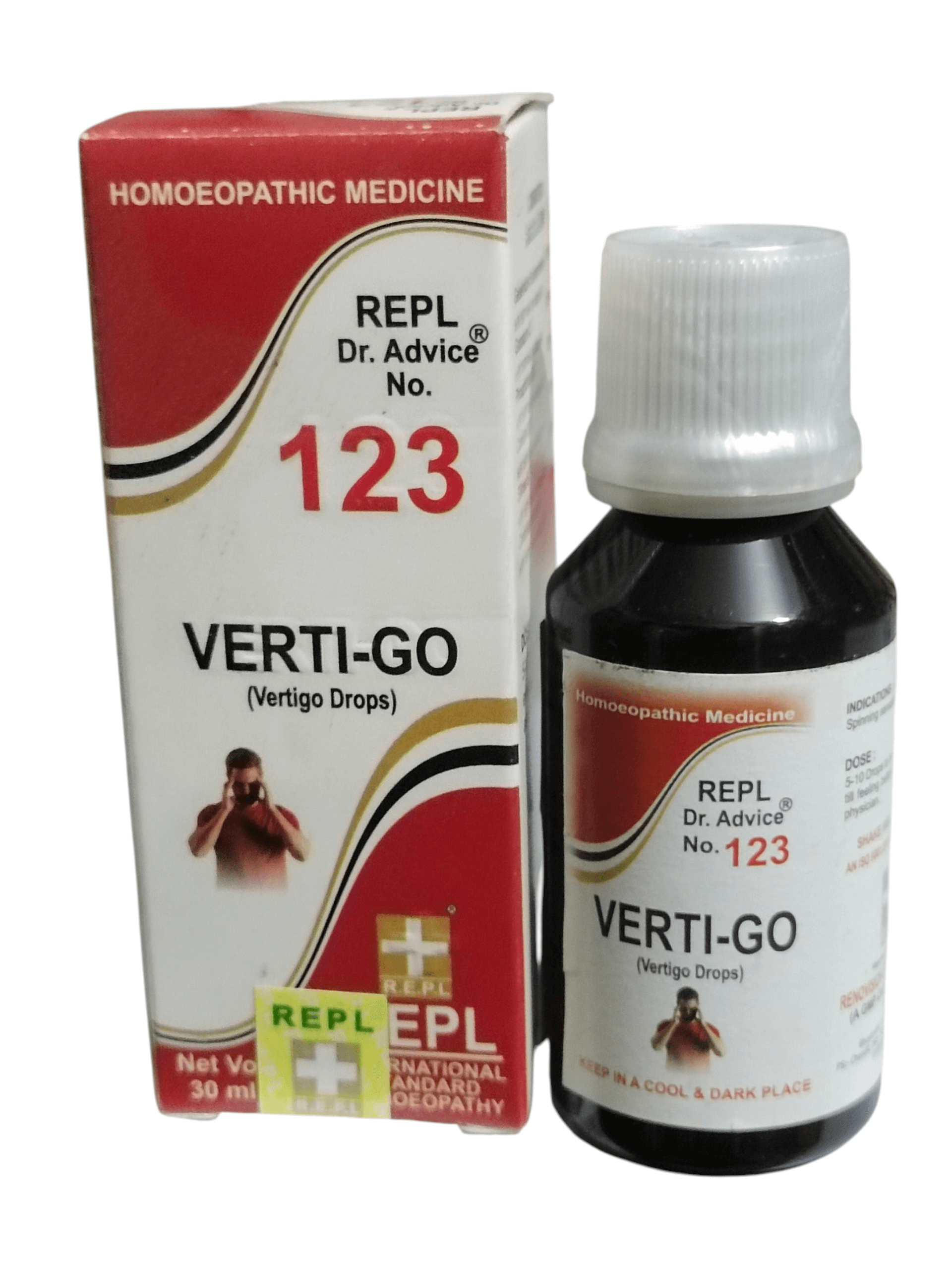 VERTI-GO bottle and packaging on a white background