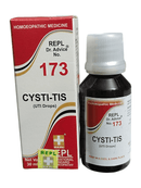 REPL DR. ADVICE NO. 173 CYSTI-TIS TREATMENT HOMEOPATHIC MEDICINE 30ML with packaging and bottle image