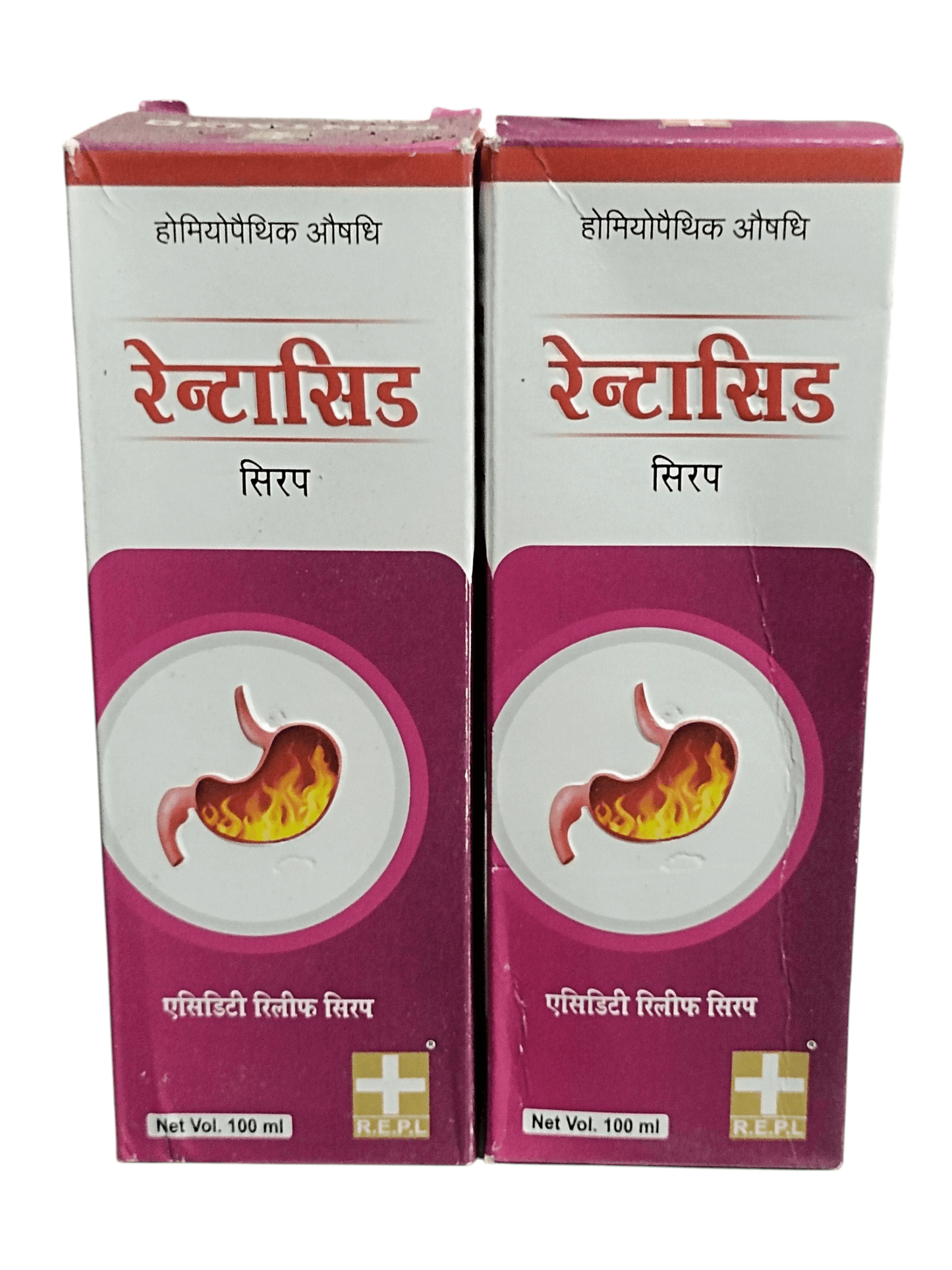 REPL RENTACID SYRUP HOMEOPATHIC MEDICINE 100ML USE FOR ACIDITY RELIEF (PACK OF 2)