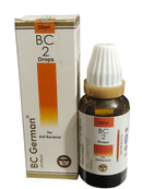 BC German BC 2 Drops bottle and packaging on a white background