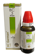 BC German BC 3 Drops bottle and packaging on a white background