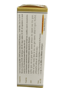 Product packaging with text and a gold top on a white background