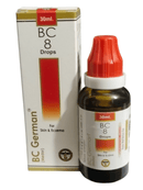 BC German BC 8 Drops bottle and packaging on a white background