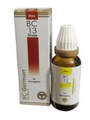 BC 13 Drops bottle and packaging on a white background