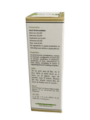 Medicinal bottle label with detailed ingredient information on a white background