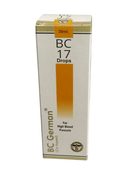 Box of BC 17 Drops for high blood pressure on a white background