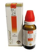 BC German BC 24 Drops bottle and packaging on a white background